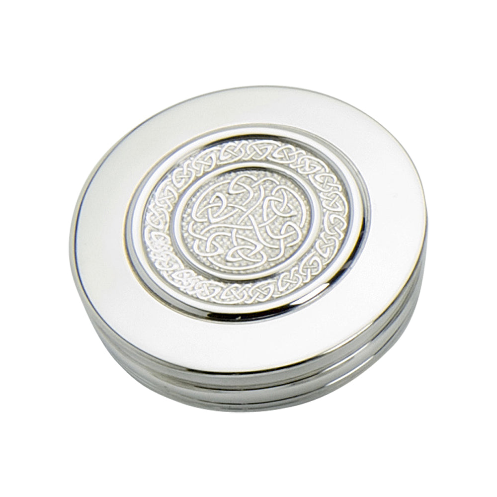 90mm Round Trinket Box with insert, Celtic Rope