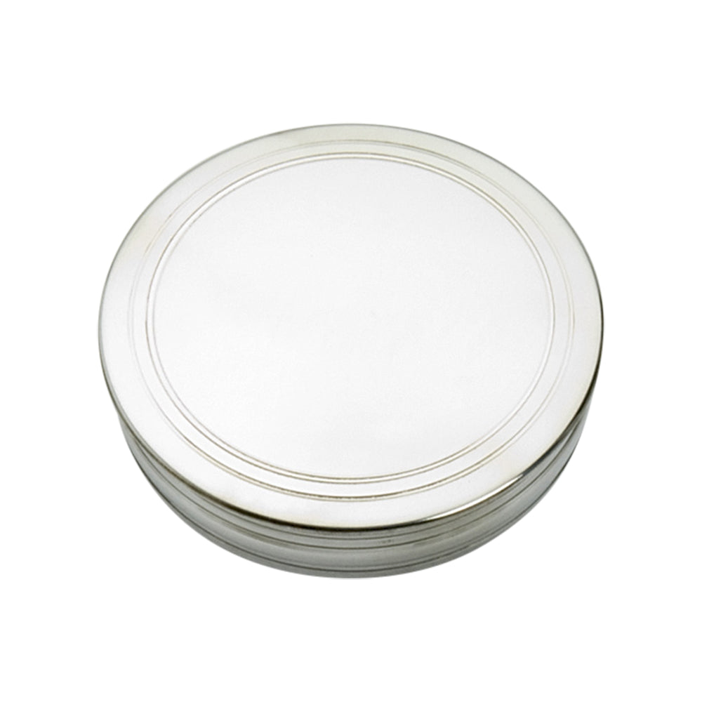 90mm Round Trinket Box, Plain