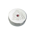 50mm Round Trinket Box     Amethyst    Triangle