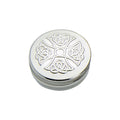 50mm Round Trinket Box     Plain   Cross