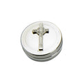 50mm Round Trinket Box, Iona Cross