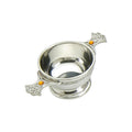 2" Quaich   Celtic Weave handle  Topaz