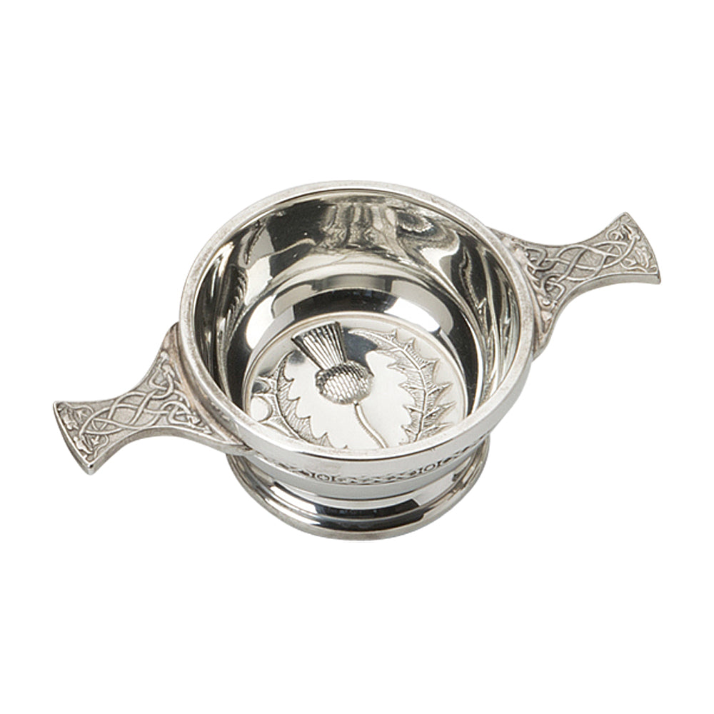 2" Quaich with Thistle embossed