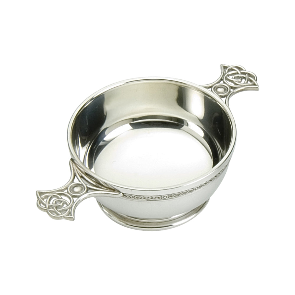 4" Quaich   Celtic Weave handle