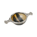 4" Quaich with Horn Bowl Pewter Bowl