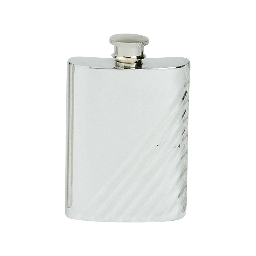 4oz Hip Flask, Diagonal Flute