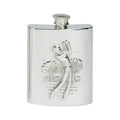4oz Hip Flask, Stamped Golf Scene