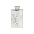 2oz Hip Flask, Stamped Thistle