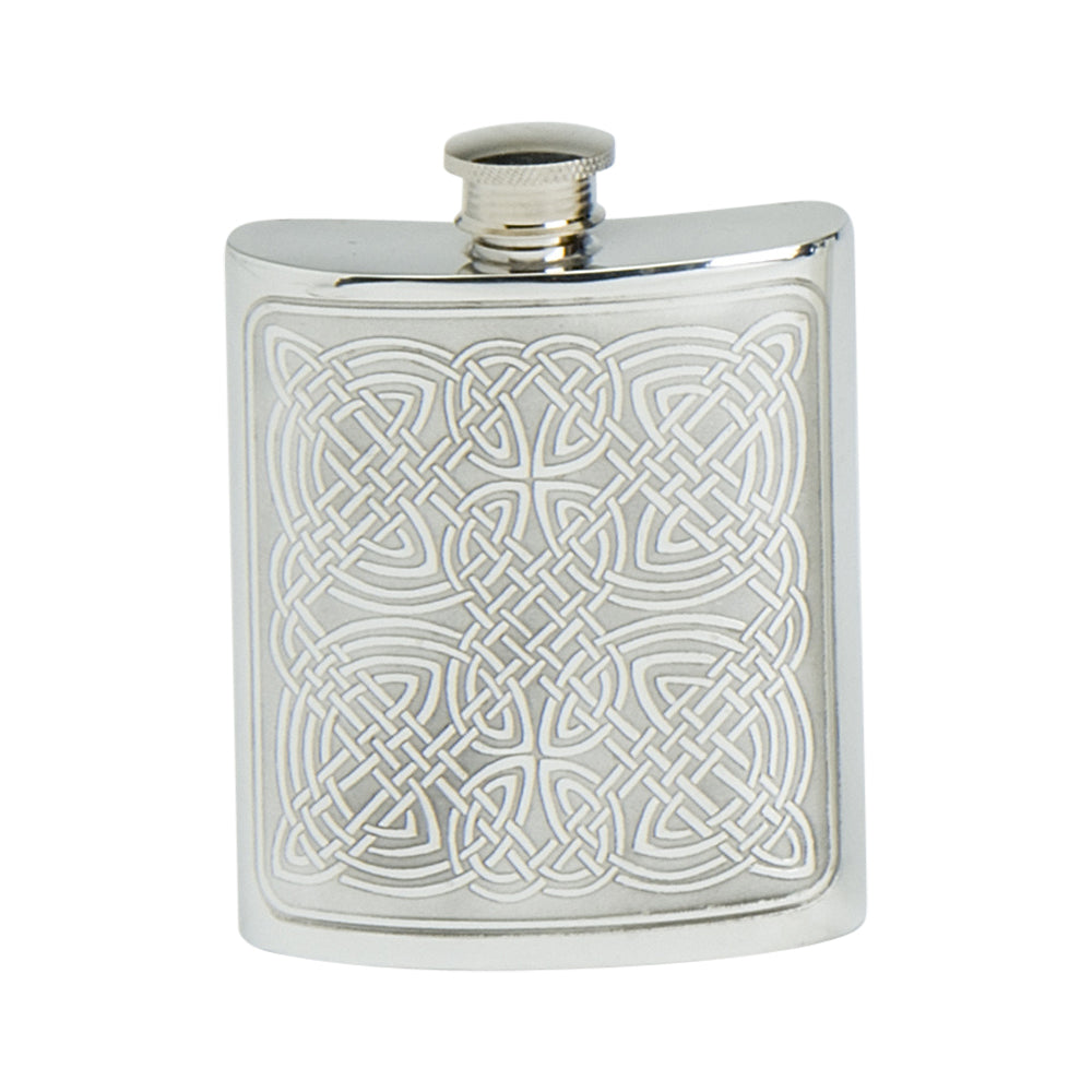 6oz Hip Flask, Celtic Panel
