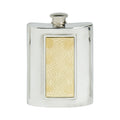 6oz Hip Flask Brass Insert Celtic Rope