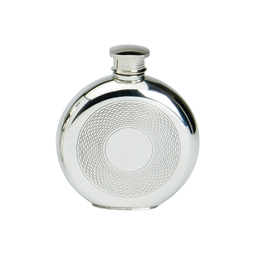 4oz Round Flask. Basket Weave