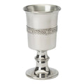6.5 inch pewter chalice with Celtic band design