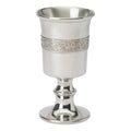 6.5 inch pewter chalice with dragon band design